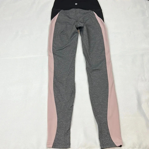 Lululemon Get‎ Going Train Tight *28" Heathered Black / Black / Smoky Blush - Picture 9 of 15